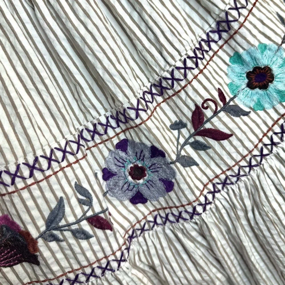 NWT Free People Kalani Embroidered Midi Dress | Size Small